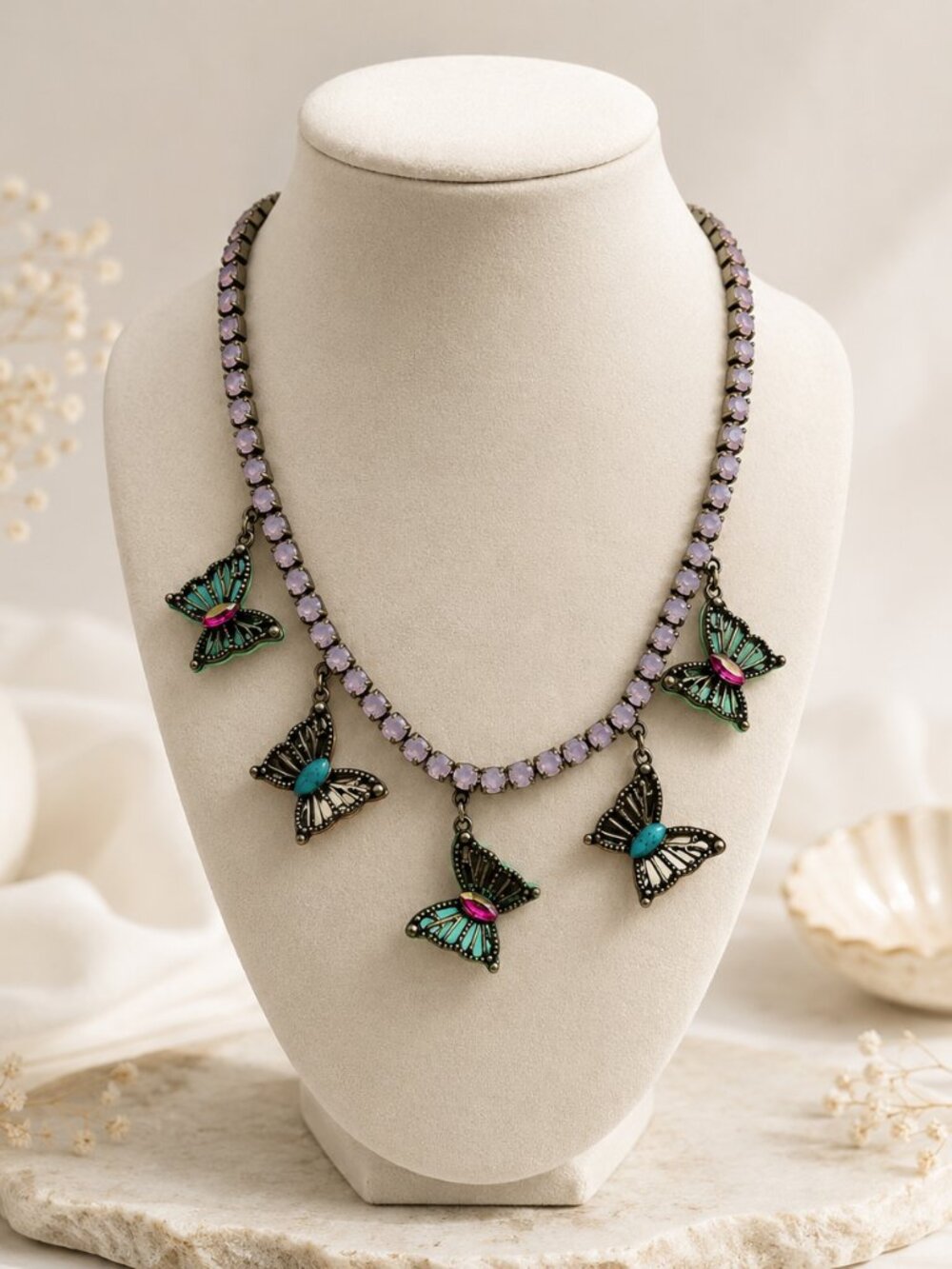 *New* Betsey Johnson Butterfly Charm Necklace